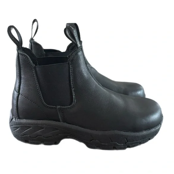 SR MAX Men’s Black Leather Tulsa MaxTRAX Composite Toe Romeo Boots Sz 7.5