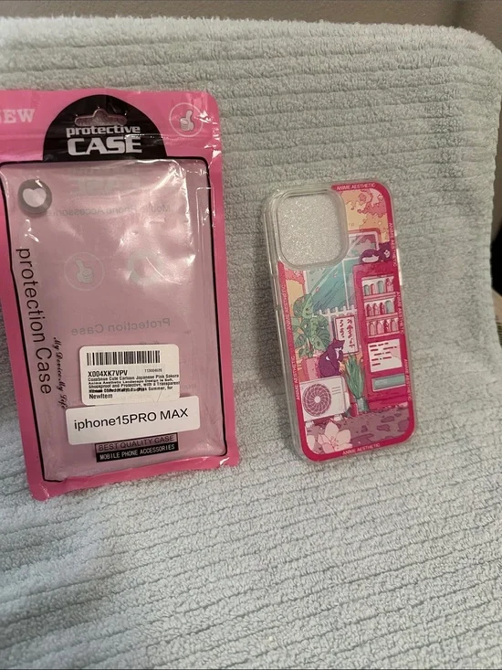 Protective Pink Graphic iPhone 15 Pro Max Case - MagSafe NWT