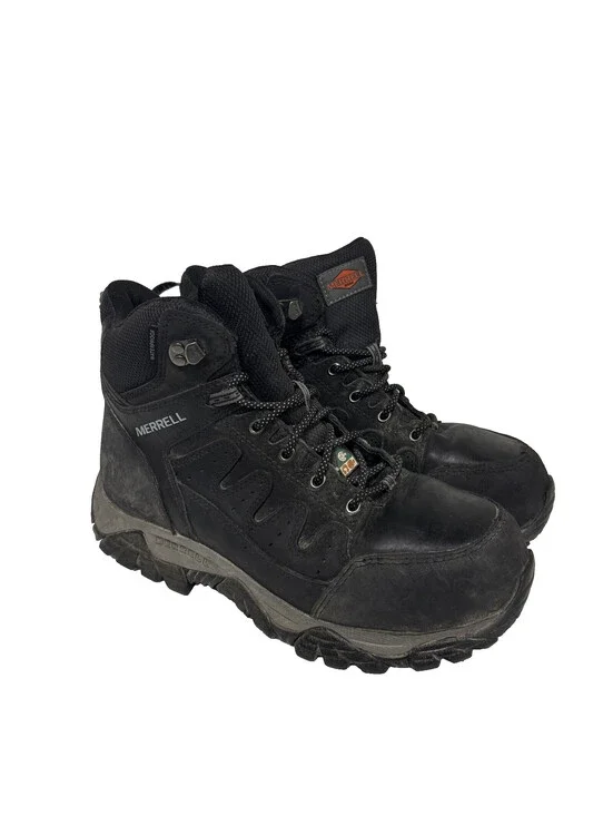 MERRELL Mens Equinox MID WATERPROOF STSP Work Boots Black 10W