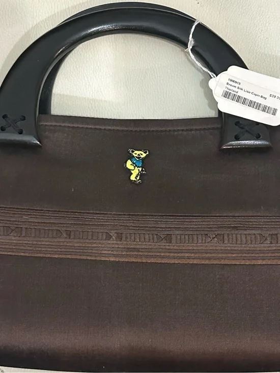 NWT Grateful Dead Dancing Bear Silk Bag