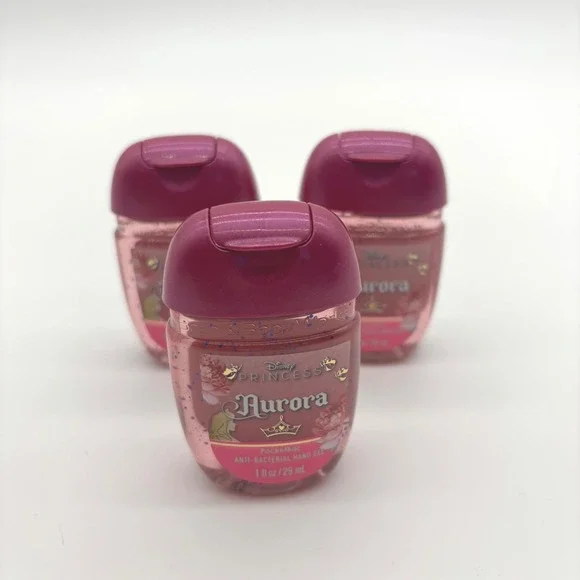 Bath & Body Works Aurora Disney Princess Hand Sanitizer 1 oz Pink Aurora 3 pk