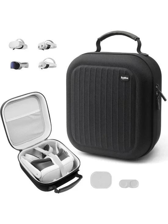 Durable Hard Carrying Case for Meta Quest 3, Quest 2 & Vision Pro - Travel