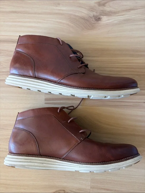 Men's Men’s Cole Haan Grand Os Brown Leather Boots