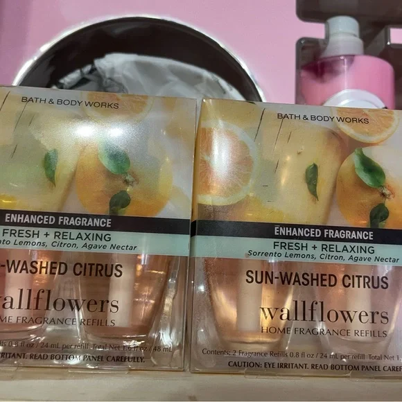 Bath & Body Works Sun-Washed Citrus Wallflowers Refill X2 packs