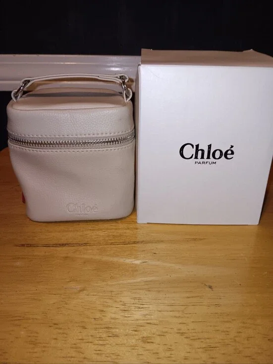 Chloe Parfums Small Leather Makeup Bag