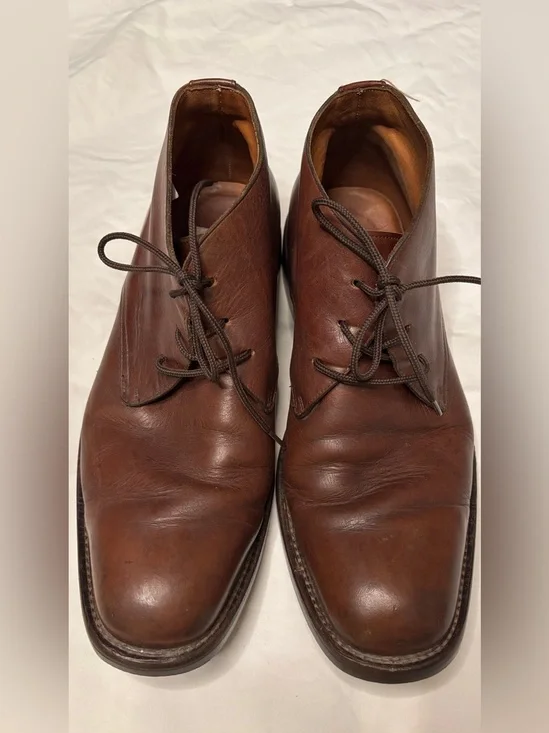 MG Shoes Buenos Aires Men’s Brown Leather Chukka Ankle Boots Lace Up