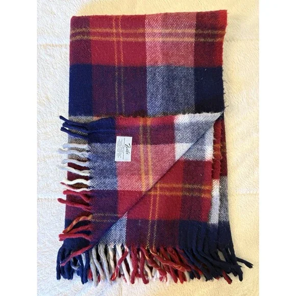 Vtg Faribo Acrylic Throw Blanket 52x44