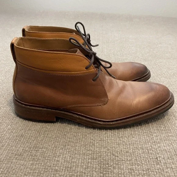 Cole Haan Boots Mens Size‎ 8M Brown Leather Chukka Ankle Lace Up Casual C23478
