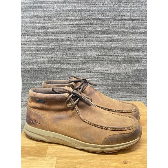 Ariat Spitfire Chukka Boots Mens 13D Brown Leather Waterproof Moc Toe‎ 10038479