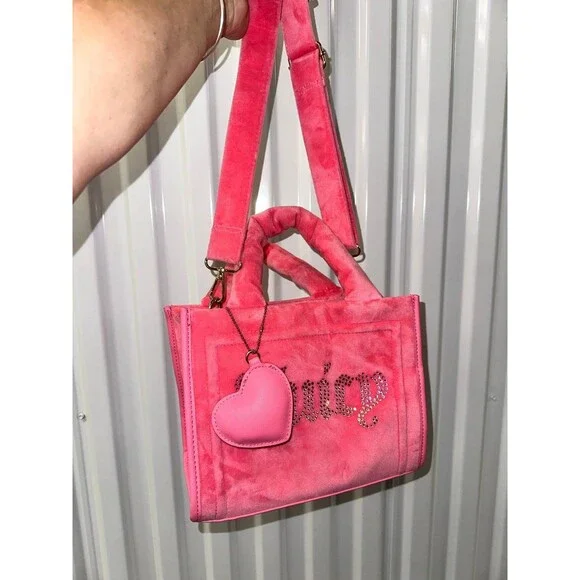 Juicy Couture Never Used Bag Pink Velour Big Spender