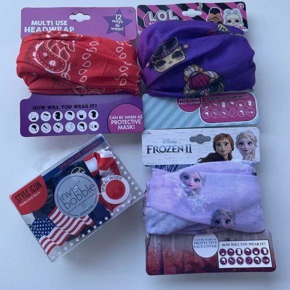 Frozen II, LOL, & SCUNCI HAIR/FACE BUNDLE 3 GREAT Stocking Stuffer
