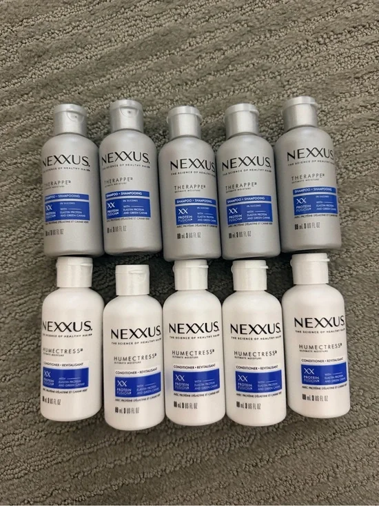 Nexxus Therappe Shampoo & Humectress Conditioner 3 oz Travel Size 10 Pc Set