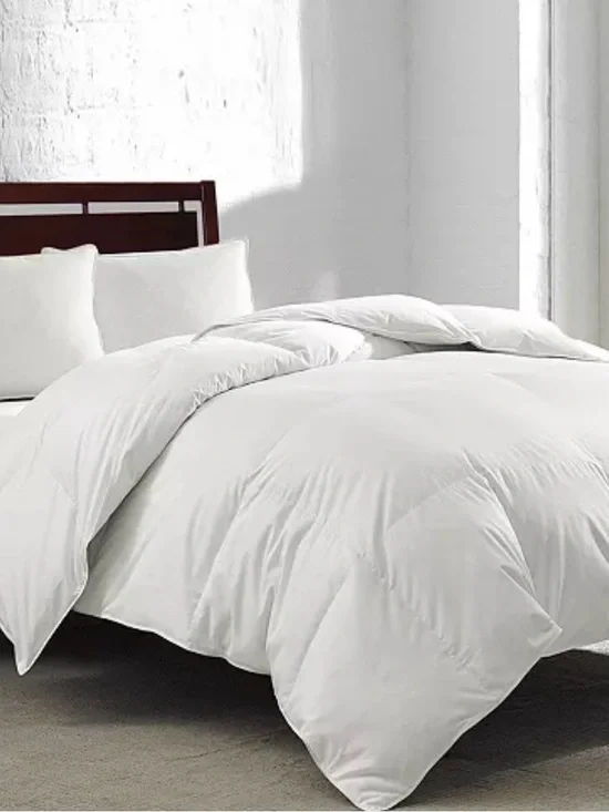 Royal Luxe - White Goose Feather & Down Fiber Comforter - Full/Queen