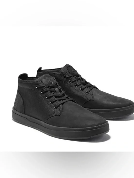 Timberland Davis Square Chukka Sneakers Men's 10 Blackout Nubuck NWT