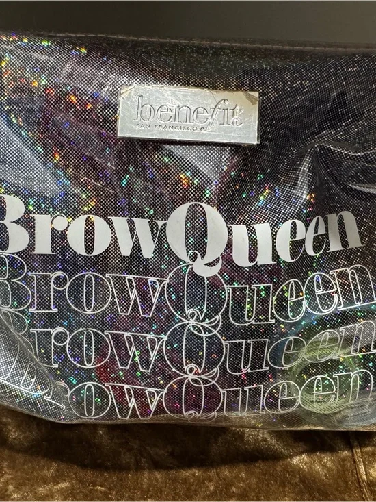 Benefit BrowQueen Holographic Doctor Style Cosmetic Bag