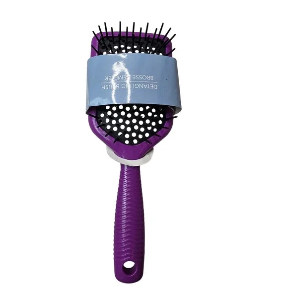 Purple Vented‎ Detangling Hair Brush Paddle Style for Wet or Dry Hair A2