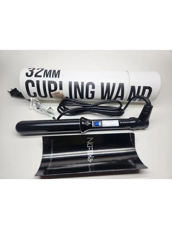 Nutika Professional 32mm Vortex Curling Wand Black HBO25U  **OPEN BOX**