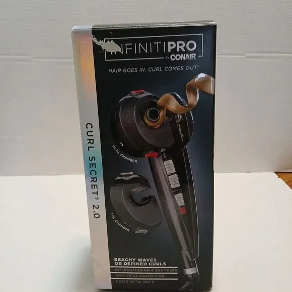 New Open Box Conair Infiniti Pro Curl Secret 2.0 Defined Curls Hair Curling Iron