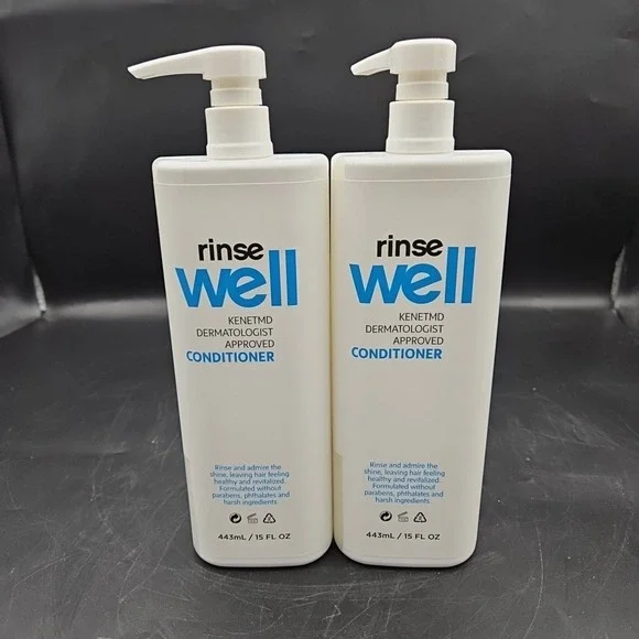 KenetMD Rinse Well Conditioner Set Of 2 Pump Bottles 15 oz‎ Gilchrist & Soames