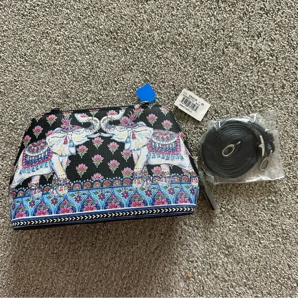 Brighton‎ Journey to India Elephant Cosmetic Makeup Bag With Strap