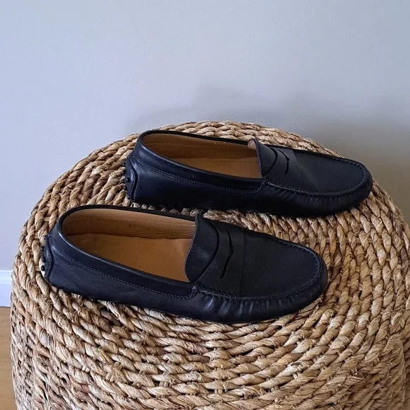 Tod's Mens Gommino Black Leather Driving Penny Loafers‎ 6.5/US7.5
