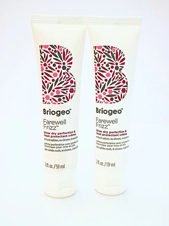 Briogeo Farewell Frizz Blow Dry Perfection & Heat Protectant Creme – Lot of 2