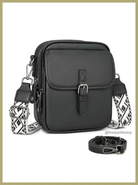 Leather Crossbody Bag for Women Anti Theft Messenger Purse RFID Small