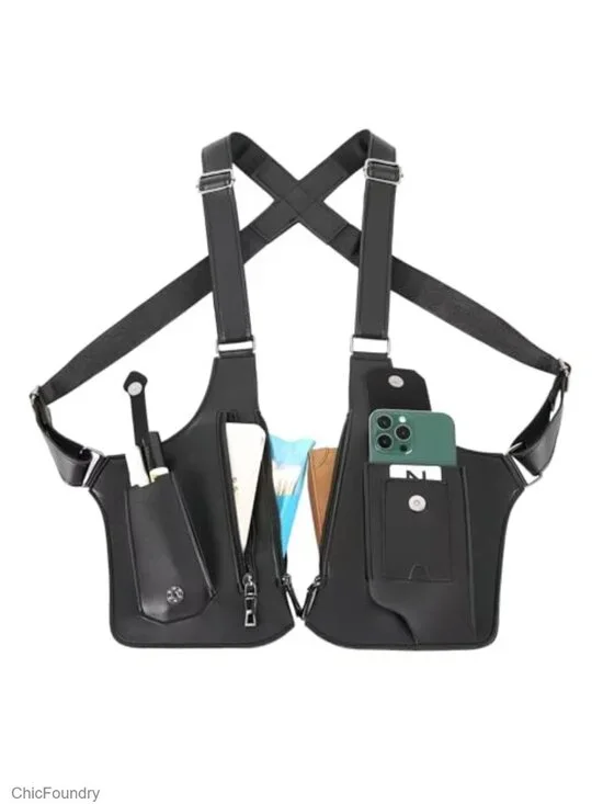 Tactical Concealed Carry Underarm Holster Bag Men Crossbody Travel Wallet