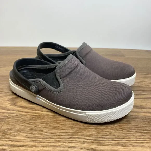 Crocs‎ Citilane Canvas Dual Comfort Clogs 202832 Gray Men's 5 Women’s 7 Slip On