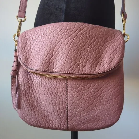 Vince Camuto Pink Textured Crossbody Bag