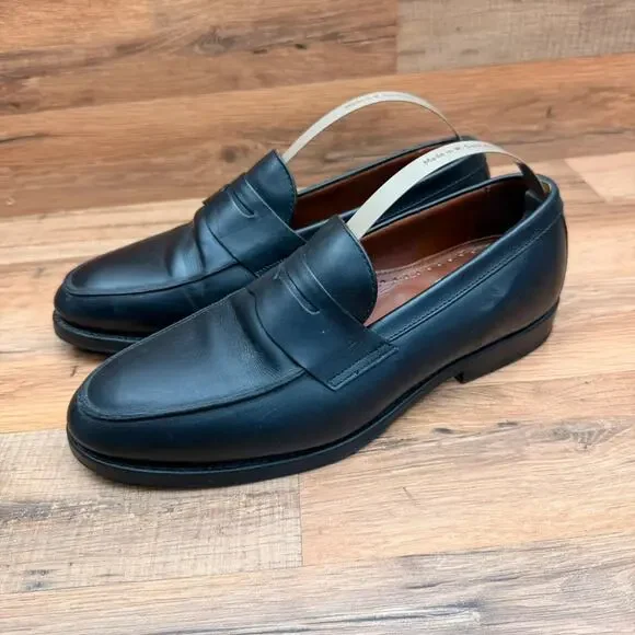 Brooks Brothers Men's Size 8.5E Penny Loafer Slip On Black Dress Shoe