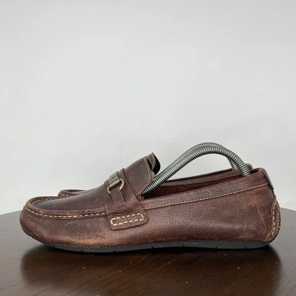 Cole Haan Somerset Shoes Men's 10M Brown Leather Horsebit Driving Loafers C11832