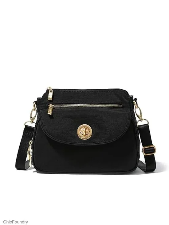 Baggallini Calais Crossbody Bag - Lightweight Water-Resistant Travel Purse with