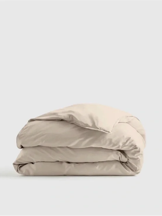 Quince Bamboo Duvet Cover in Sand Full/Queen