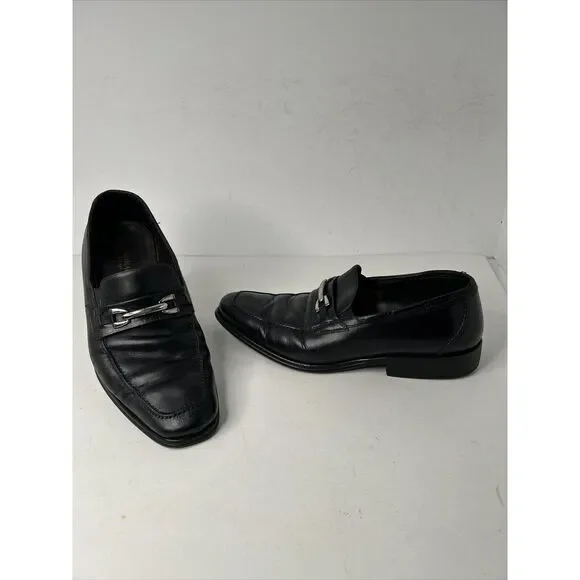 Bruno Magli Renegade Horsebit  Loafers Men's Size‎ 10 M Black Made In Italy