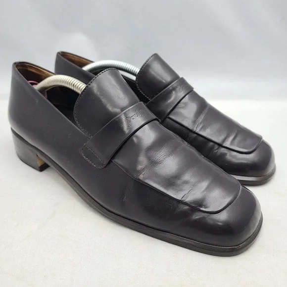 Paul Green Munchen Black Patent Leather‎ Loafers Smooth Soles Size 5 Handmade