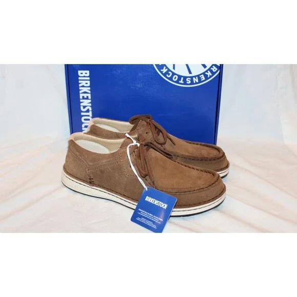 Birkenstock Men's Pasadena Suede Leather Loafers NEW Dark Tea EU 42 Regular $175