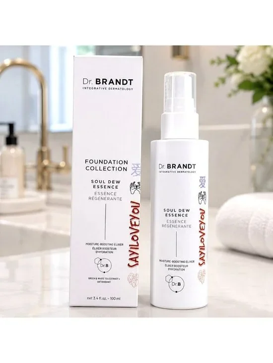 Dr Brandt Soul Dew Essence 3.4 oz Hydration Luminosity Skincare Elixir NIB