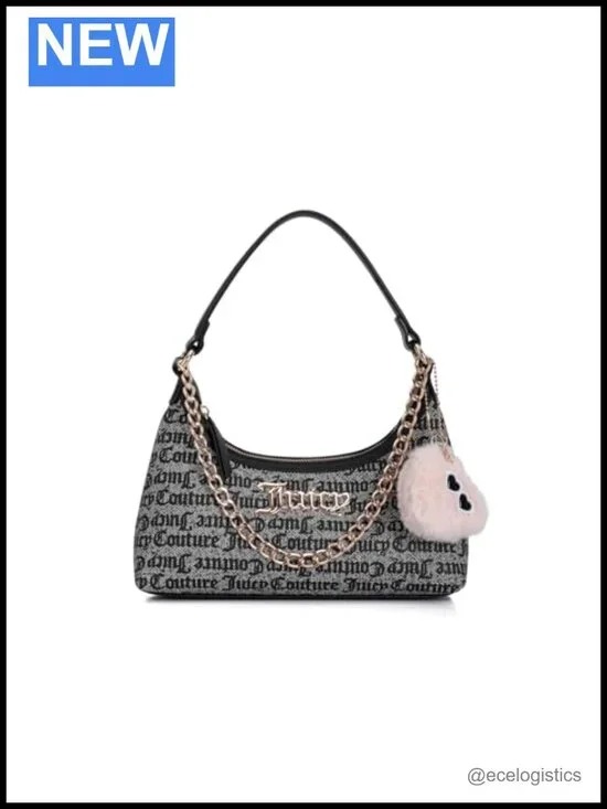 Women's Hobo Shoulder Bag with Letter Print - Polyurethane Spacious Everyday