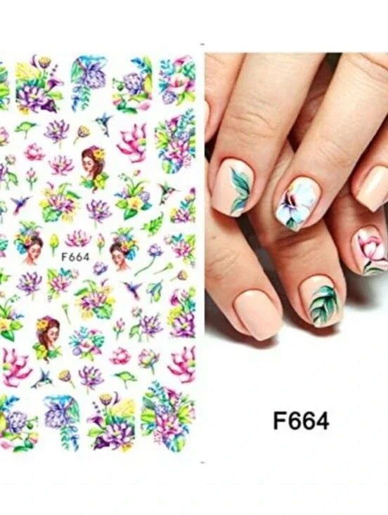 Trendy Self Adhesive Nails Art Transfer Sticker