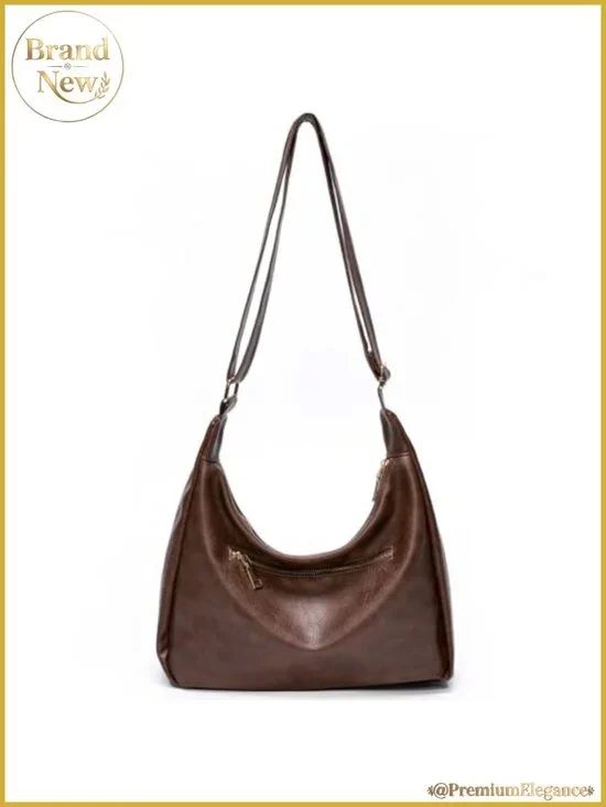 Soft Vegan Leather Slouchy Shoulder Bag Women Hobo Purse
