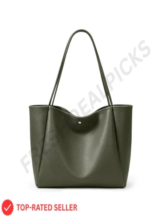 16L Vegan Leather Hobo Tote Bag Daily Casual Shoulder Bag