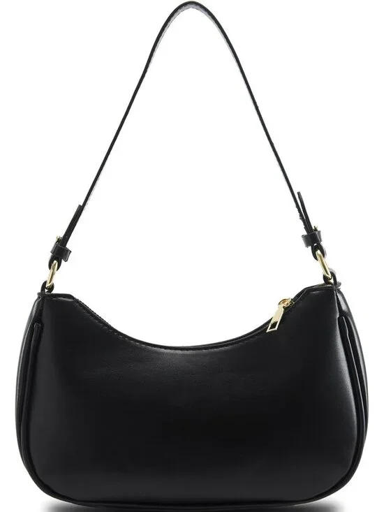 Trendy Y2K Hobo Shoulder Bag for Women - Vegan Leather Clutch with 2 Straps