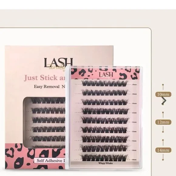 Lashterally Natural Wispy Effortless Beauty Self-Adhesive Lash Kit