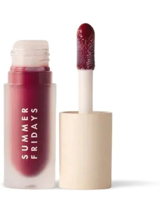 Hydrating Tinted Lip Oil - Non-Sticky Gloss with Skincare Benefits - Midnight