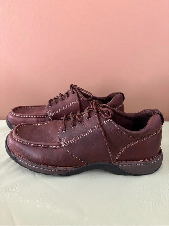 ROCKPORT mens brown leather lace up oxford shoes 12 wide
