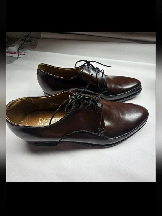 Dunham's Executives Balance Tread Brown Leather Dress Shoe Size 9 See Notes