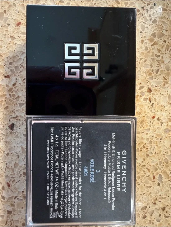 Givenchy Black Compact with Silver Logo - Voile Rosé