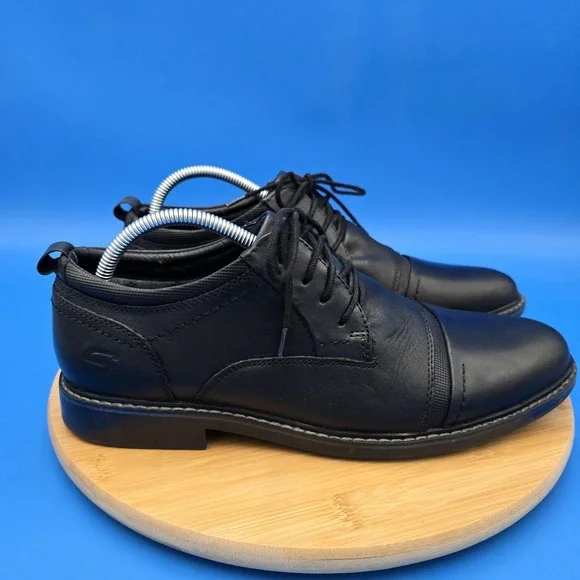 Skechers Street Dress‎ Shoes Bregman - Selone Oxford Men's 10 Black EUC
