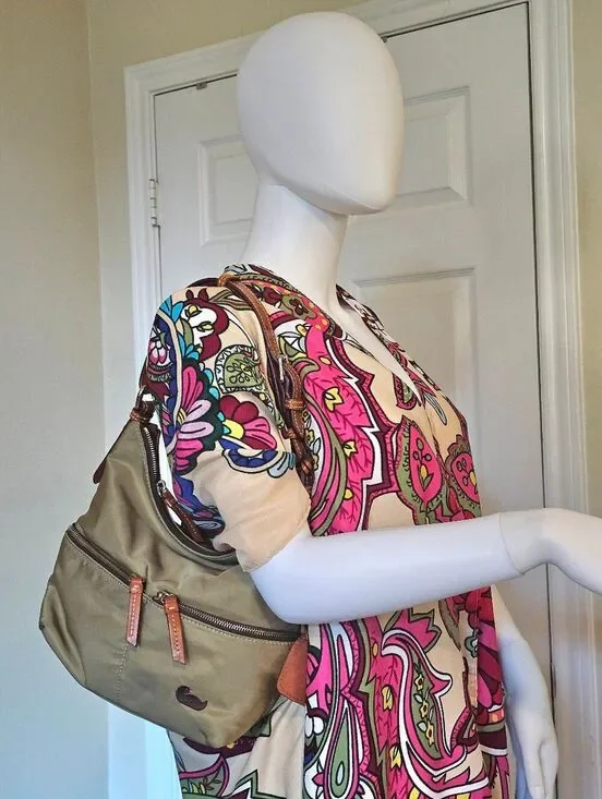 Dooney & Bourke Olive Hobo Bag - Vintage